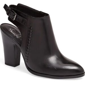 Franco Sarto Booties Black Heeled Ankle
